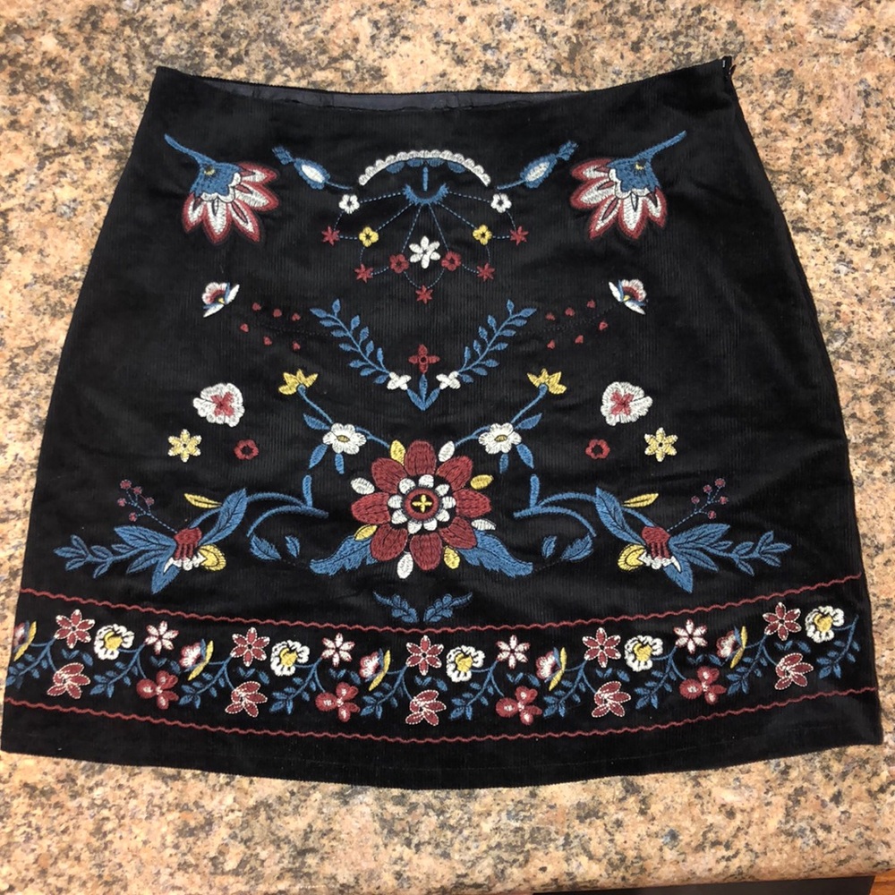 Francesca’s black skirt